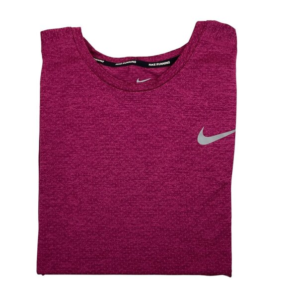 Nike Mens XXL Dri-Fit Running Shirt Magenta Polyester Lightweight Activewear - Picture 11 of 11